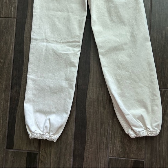 MOTHER The Wrapper Patch Springy Ankle Pants in Cream Puffs Sz 27 - Picture 8 of 13